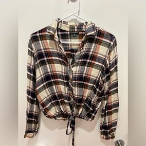 Plaid Cropped Flannel from Style Envy